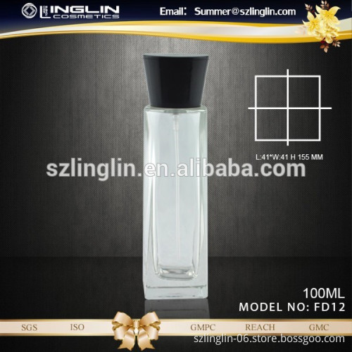 round column glass bottle 100ml 3.4oz